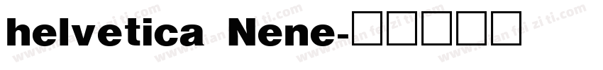 helvetica Nene字体转换